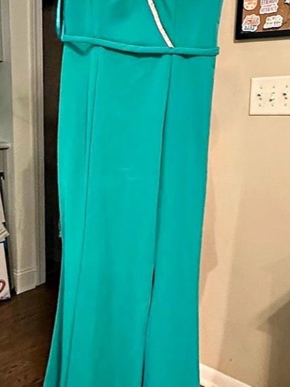 Embellished Strap Maxi Dress in Blue